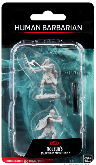 Dungeons & Dragons: Nolzurs Marvelous Miniatures: Human Barbarian (female) 72644